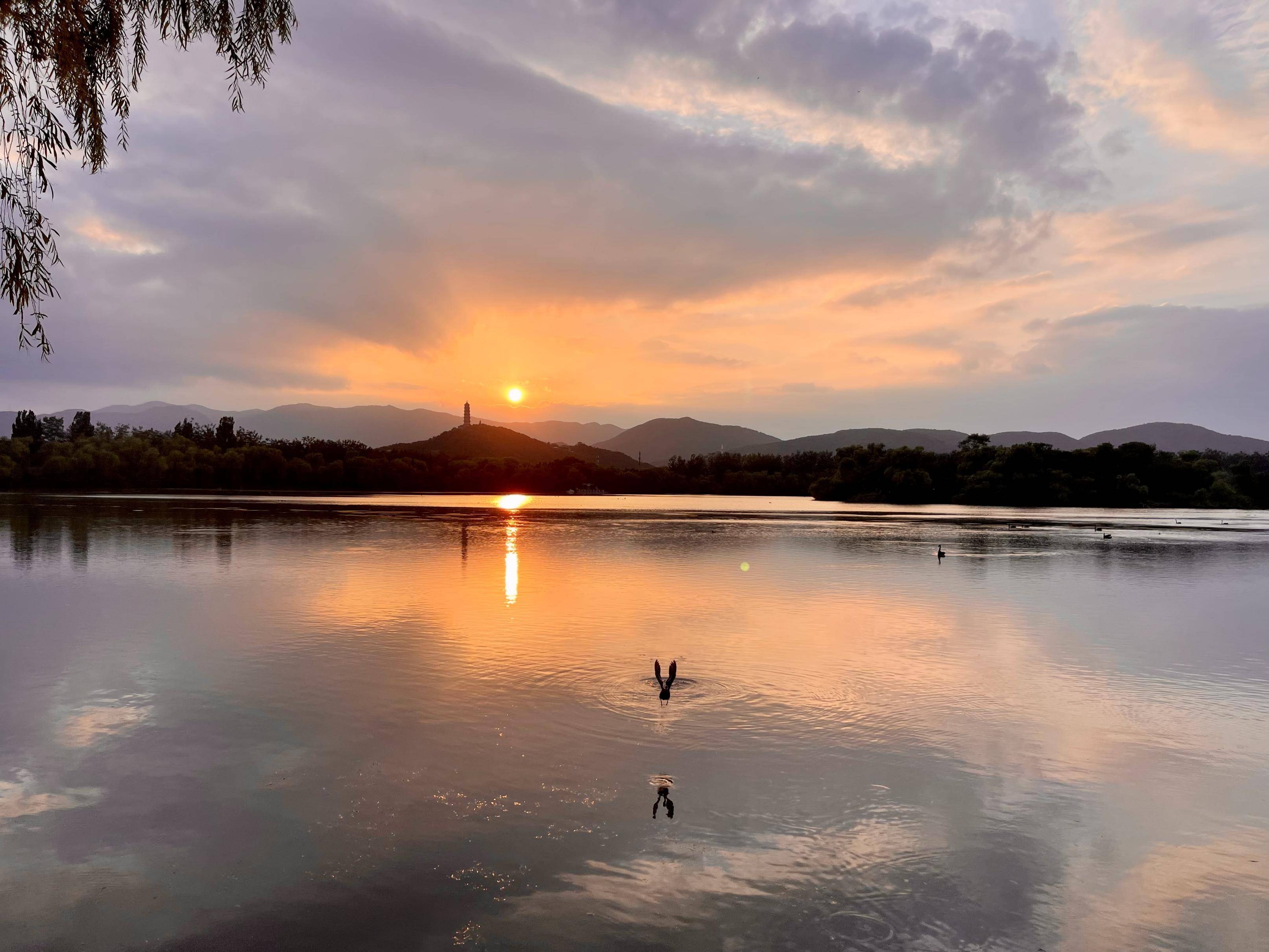 绝美!大雨洗礼后,北京迎来了一场夕阳美景