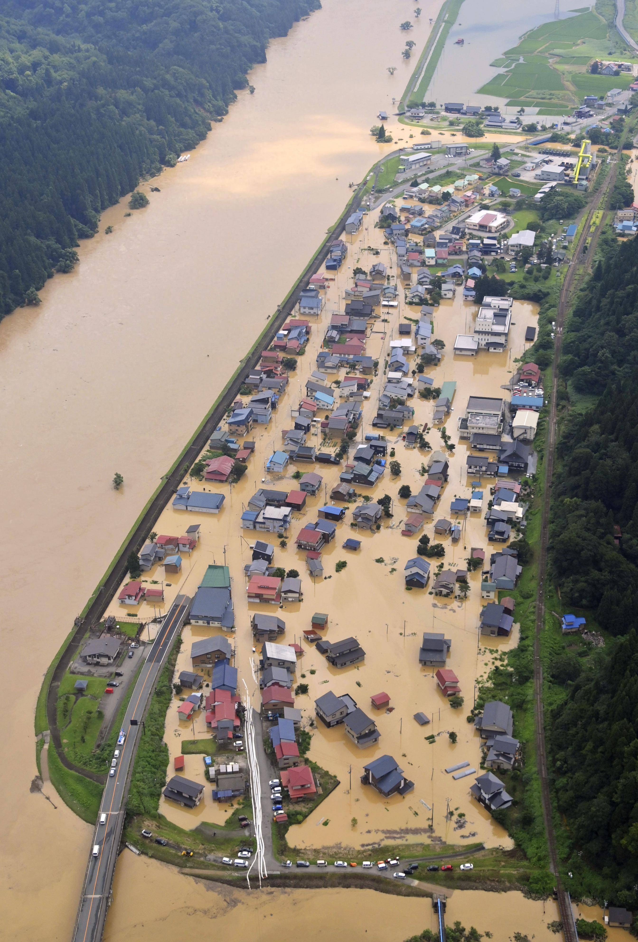 日本暴雨熊县图片