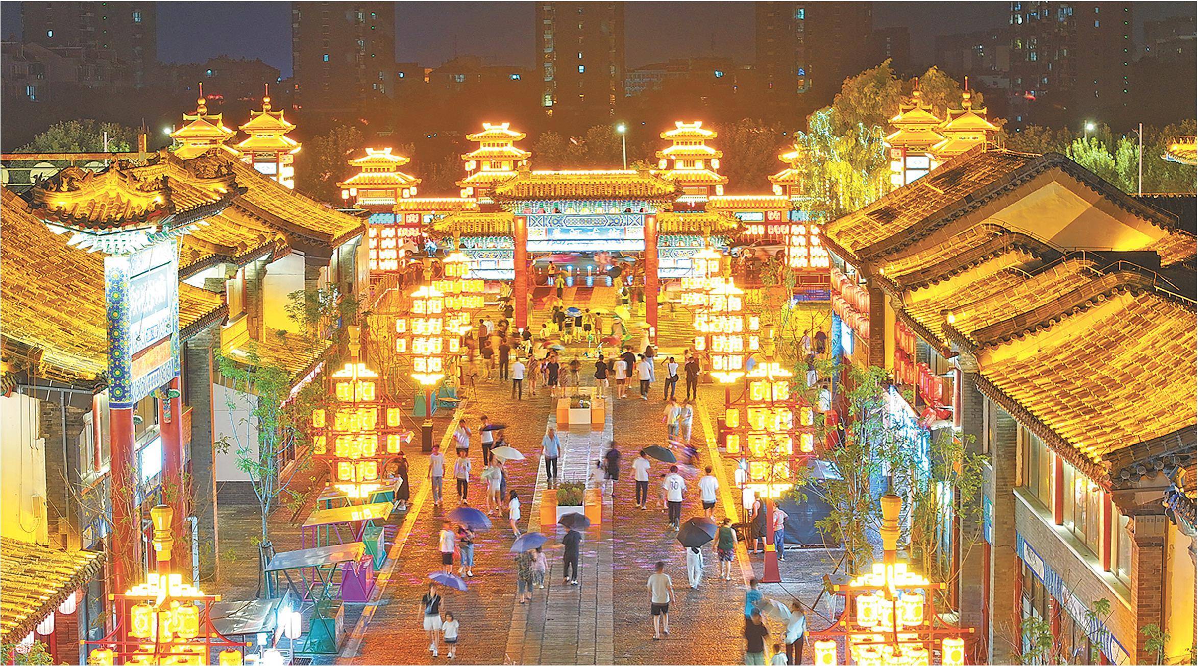 灯火蓼河里欢迎来夜游_建设_古街_演艺