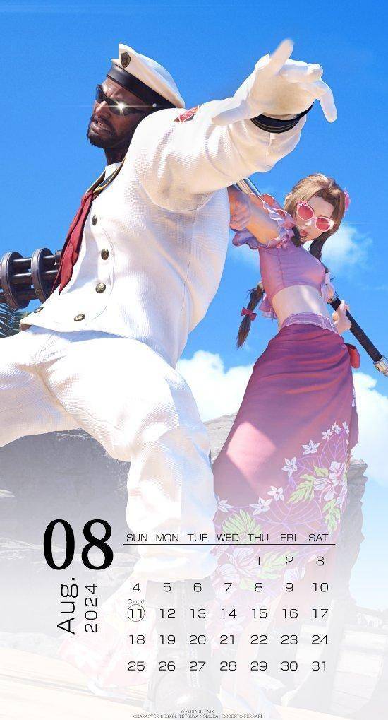 《ff7重生》8月壁纸公布:超酷的爱丽丝和巴雷特