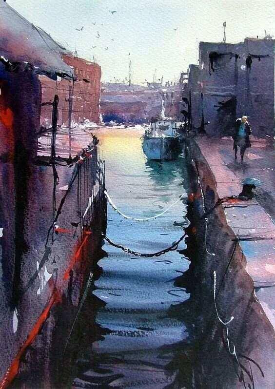 蒂姆·威尔莫特(英国)水彩画