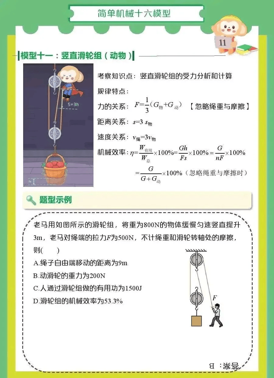 物理 | 初中物理力学常考56模型技巧详解!