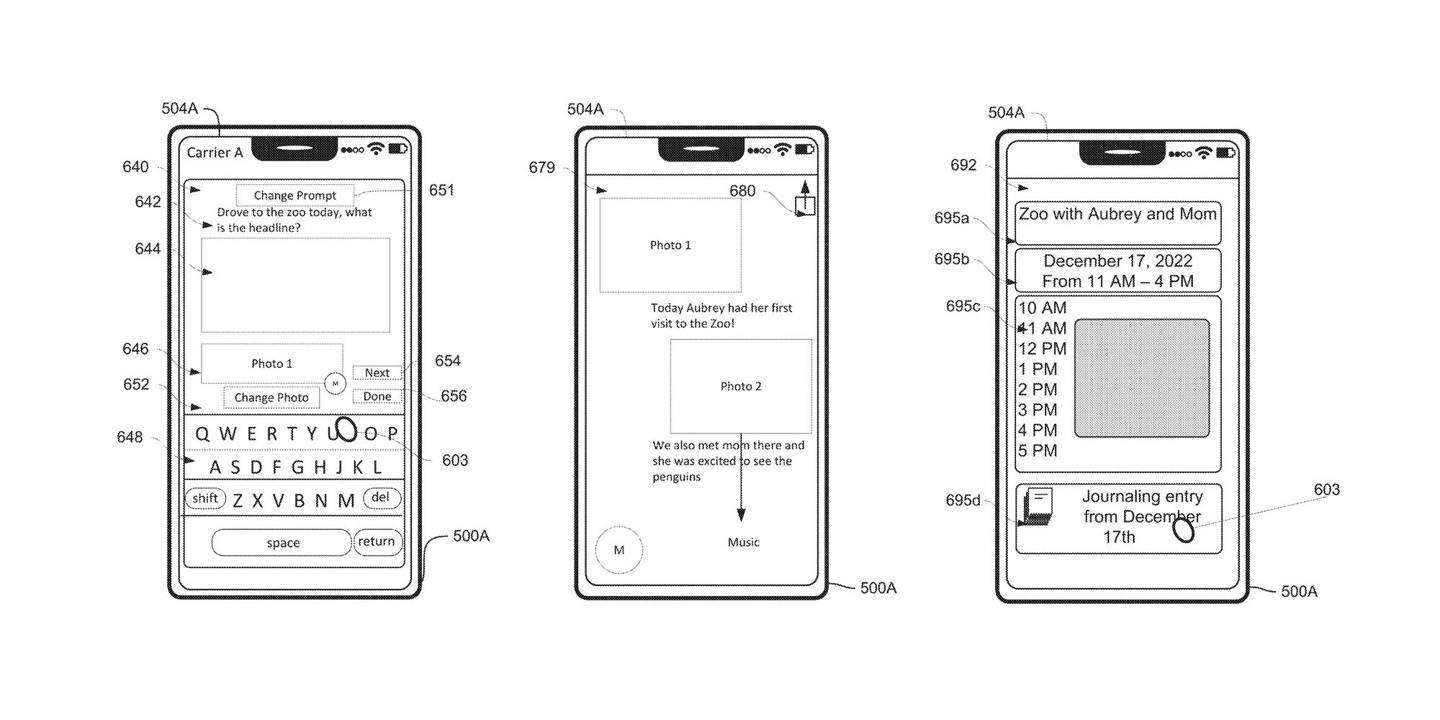 新专利暗示苹果探索手记应用未来，借助 AI 让用户记录美好时刻 