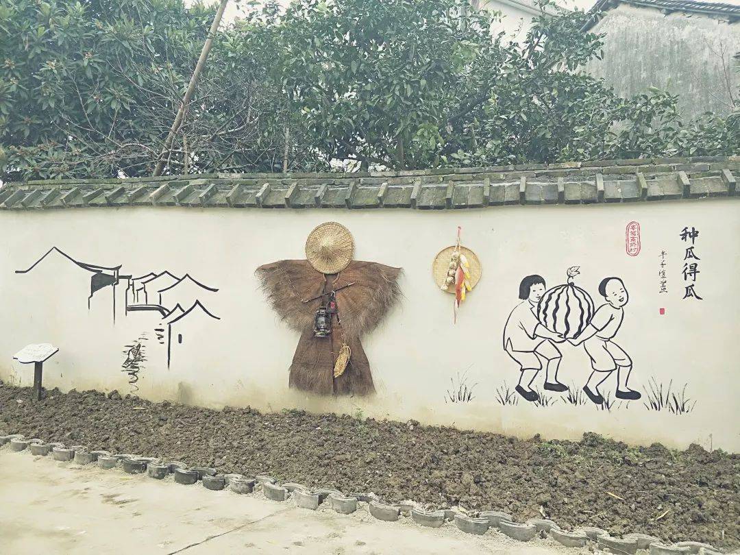 墙绘墙饰总总林林,表现村镇文化特色,凸显家庭精神风貌的才是美丽庭院