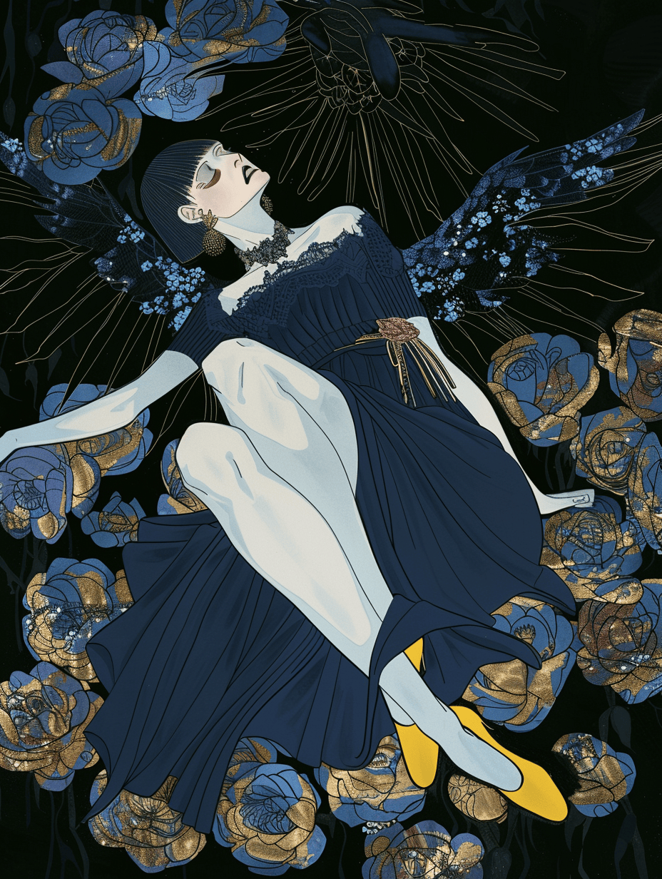 yibaiaigc艺术家风格人物插画