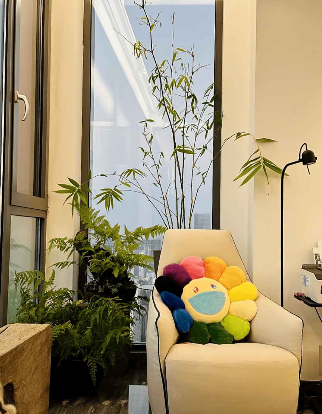 朱丹大豪宅走红网络绿植满家周一围的品位不俗