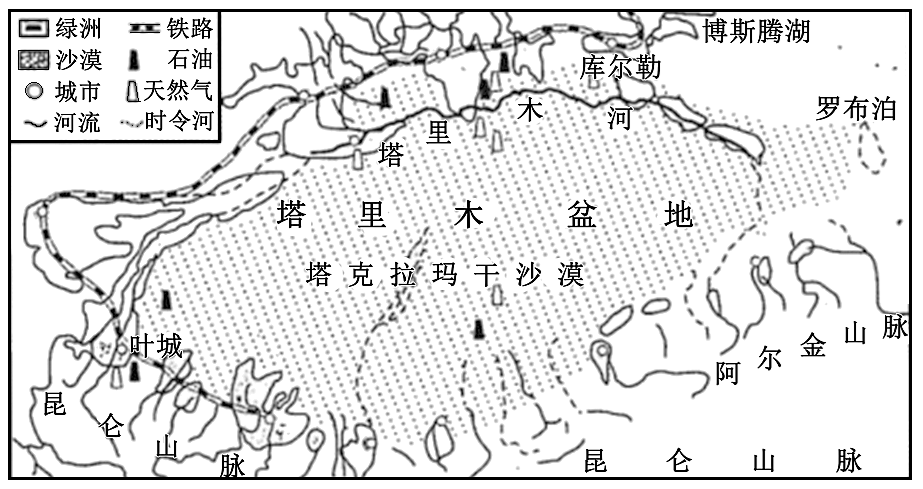 我国沙漠分布示意图图片