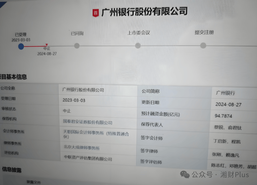 广东最大城商行ipo审核中止,被涉及造假的会计师事务所坑了