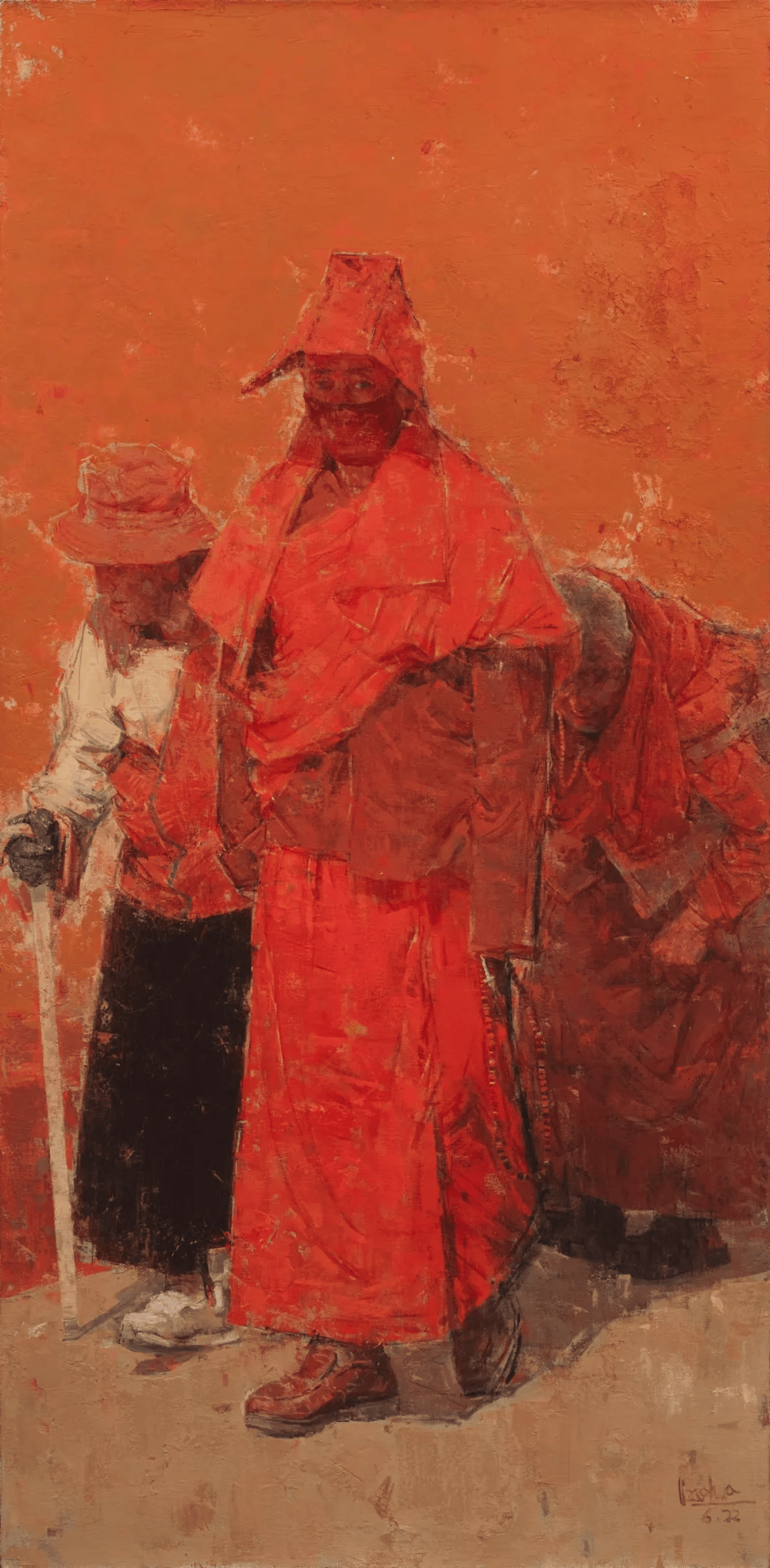 100*200cm2023年,作品《朝圣者》荣获"大路西行"