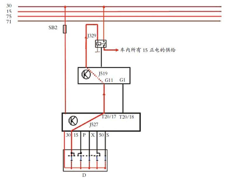 汽车天然气电路接线图图片