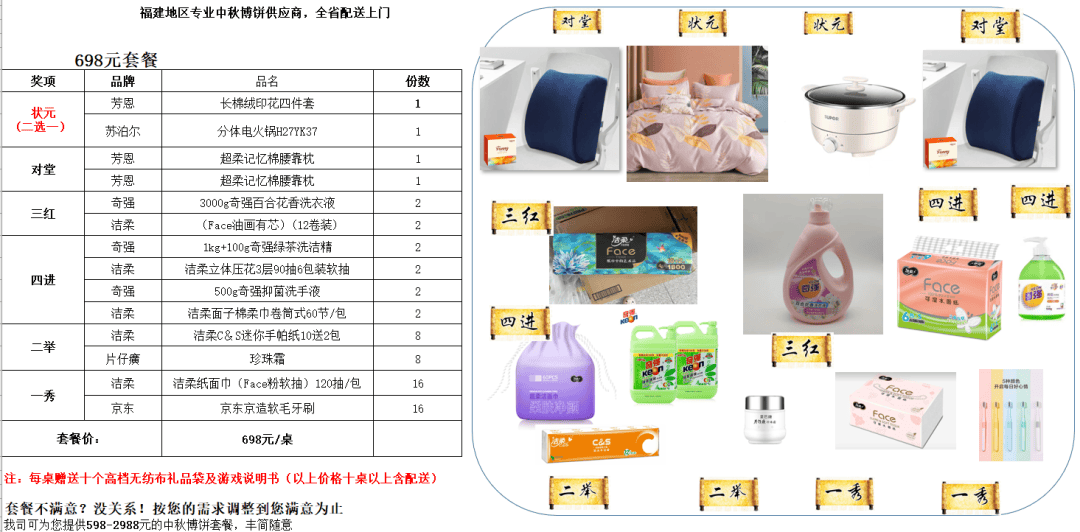 全省配送!泉州人中秋博饼礼品采购一站式搞定!