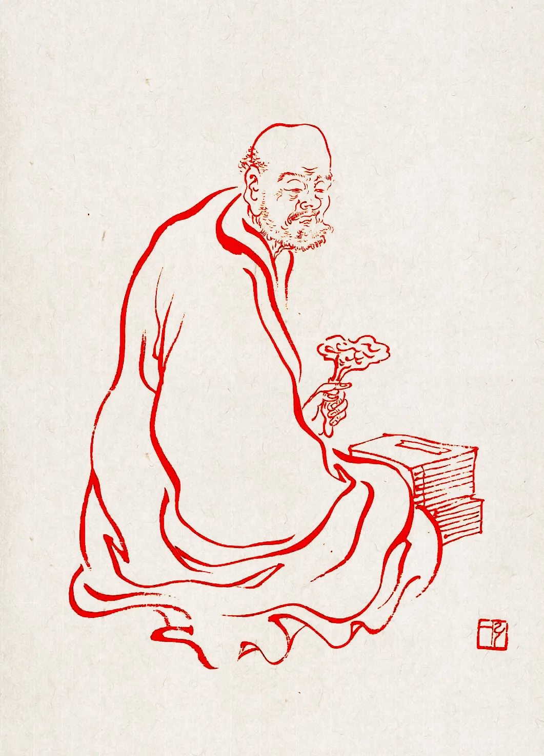 弘一法师:108罗汉图