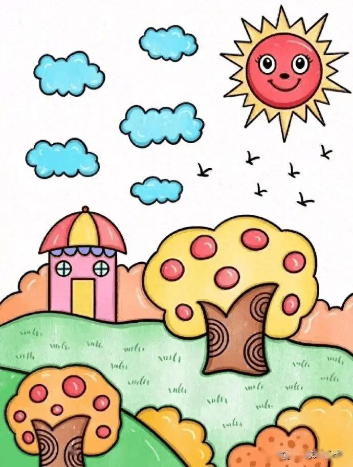 简单好看的风景画,宝妈们快收藏!