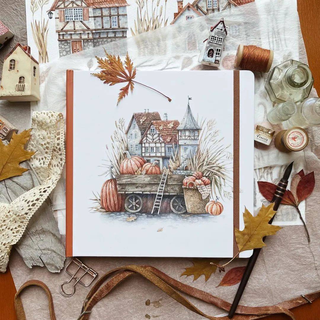 水彩儿童插画 16幅童话水彩房子欣赏_交流_作品_网络