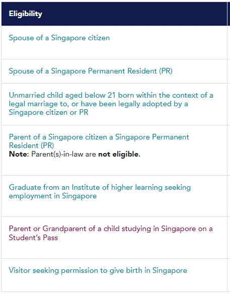 米博体育下载谁可以在新加坡申请长期探访准证（LTVP）？得看ICA和MOM两个部门的规定（有新变化）(图4)