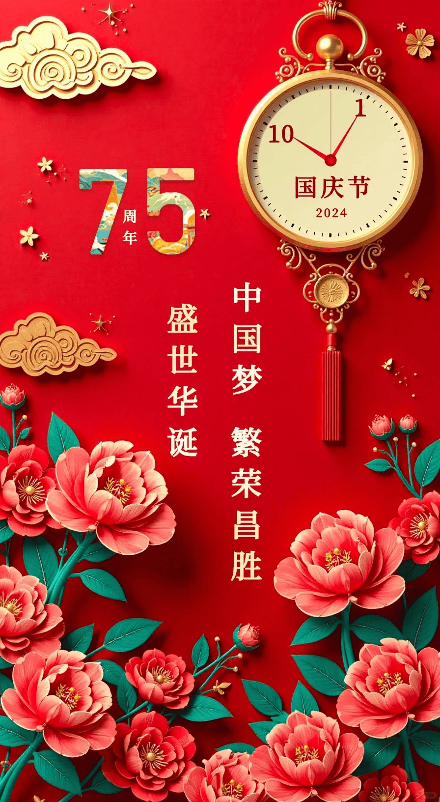 国庆节精美祝福图片壁纸