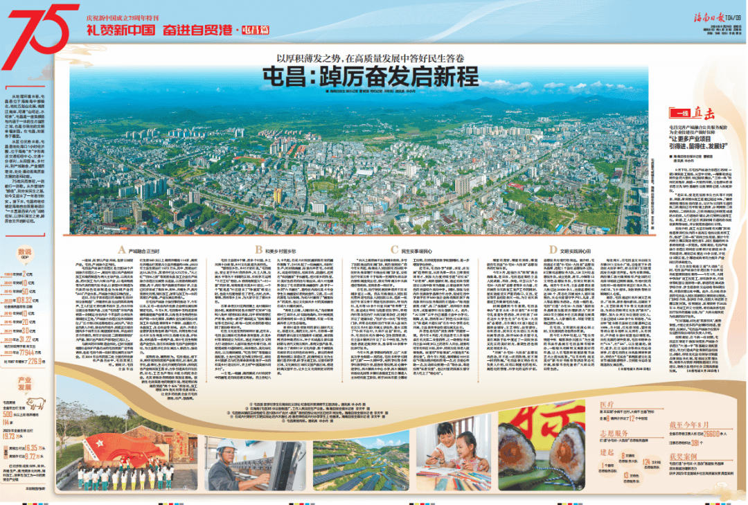 礼赞新中国 奋进自贸港丨屯昌:踔厉奋发启新程_发展_加工_产业