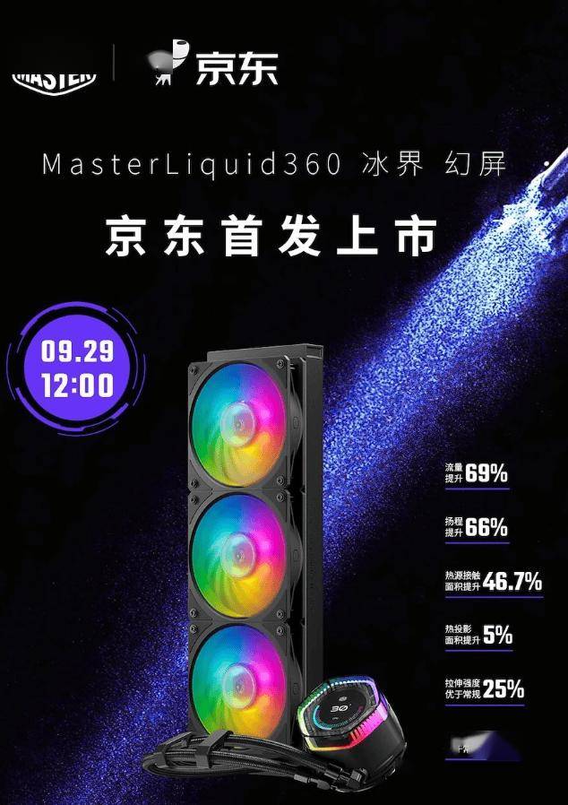 2199 元，酷冷至尊 MasterLiquid 360 冰界幻屏水冷散热器发布