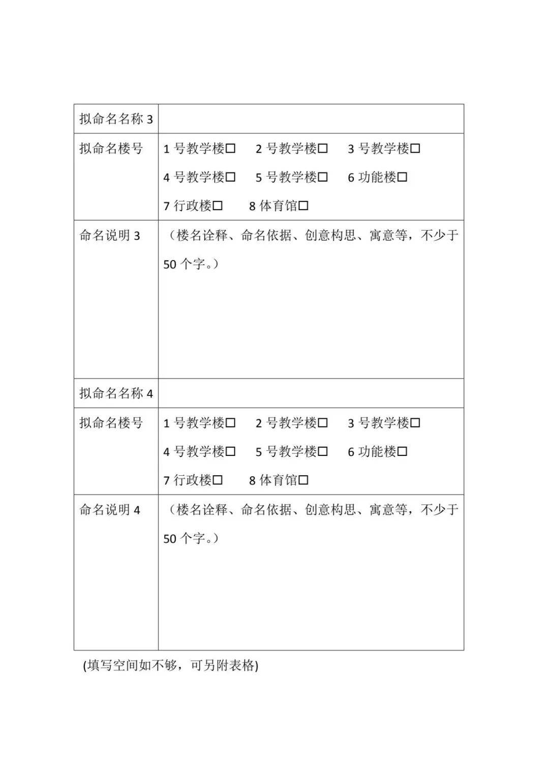 我的名字 由你来定 惠城区鹿鸣学校楼宇命名活动邀您参加