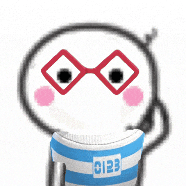 红眼镜框熊猫头表情包 小语k表情包