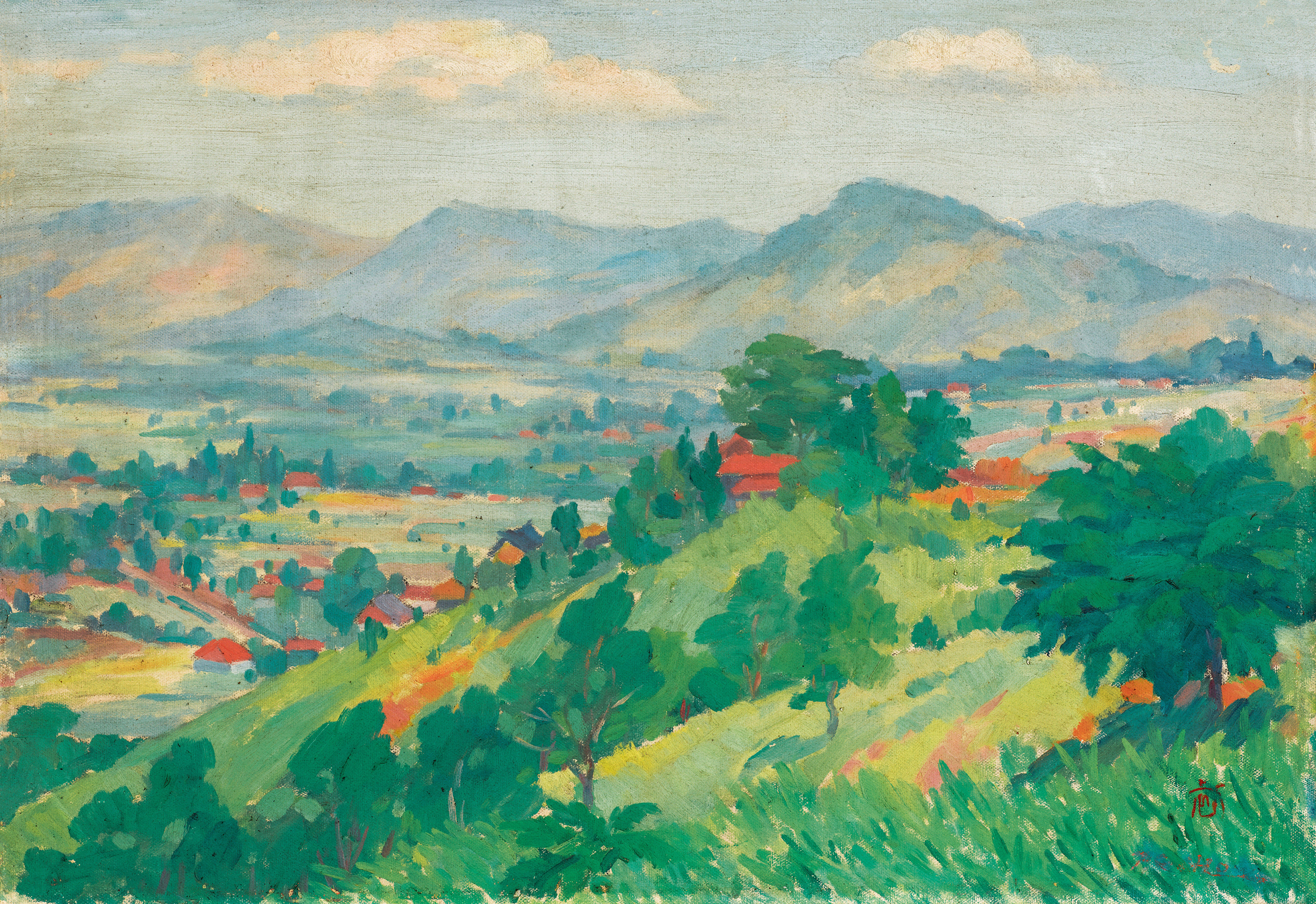 地主悌助 石 油彩画 10号 f1813050b6f787ddbfc12d6a29ea8e