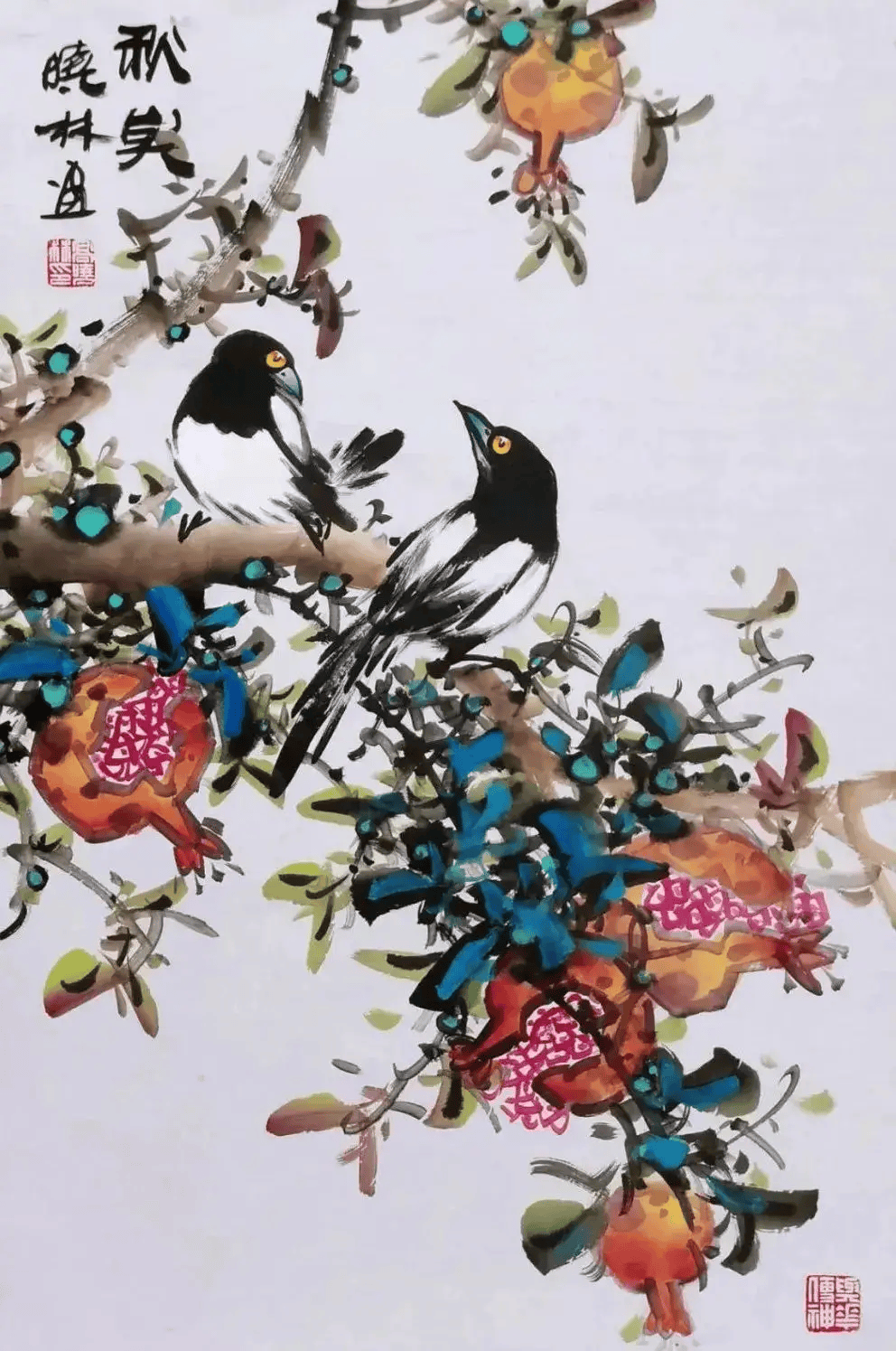 写意花鸟小品25图,好美