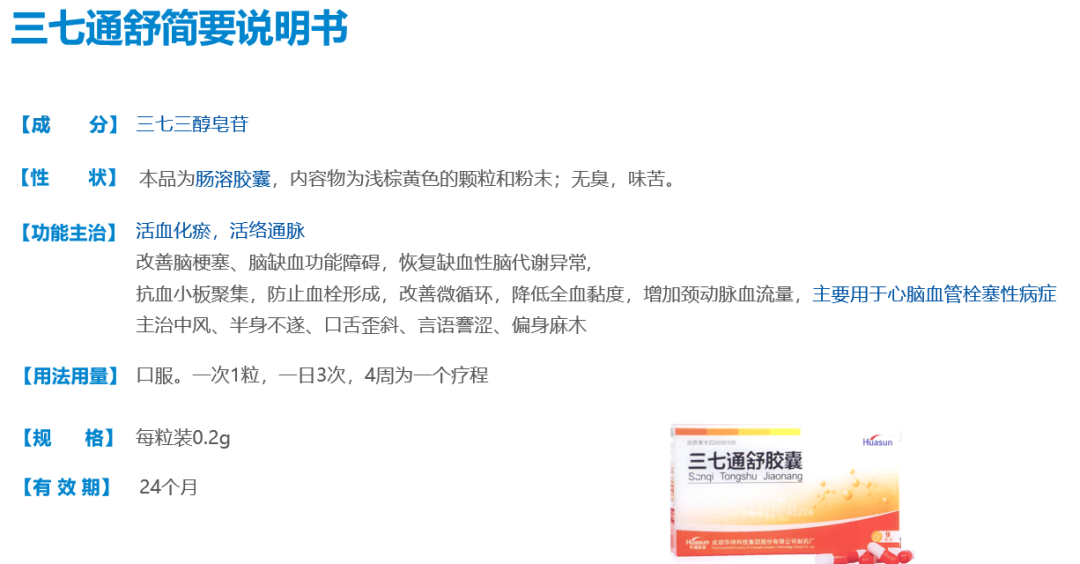 成分不断被提炼与优化,终于诞生了新一代三七制剂——三七通舒胶囊