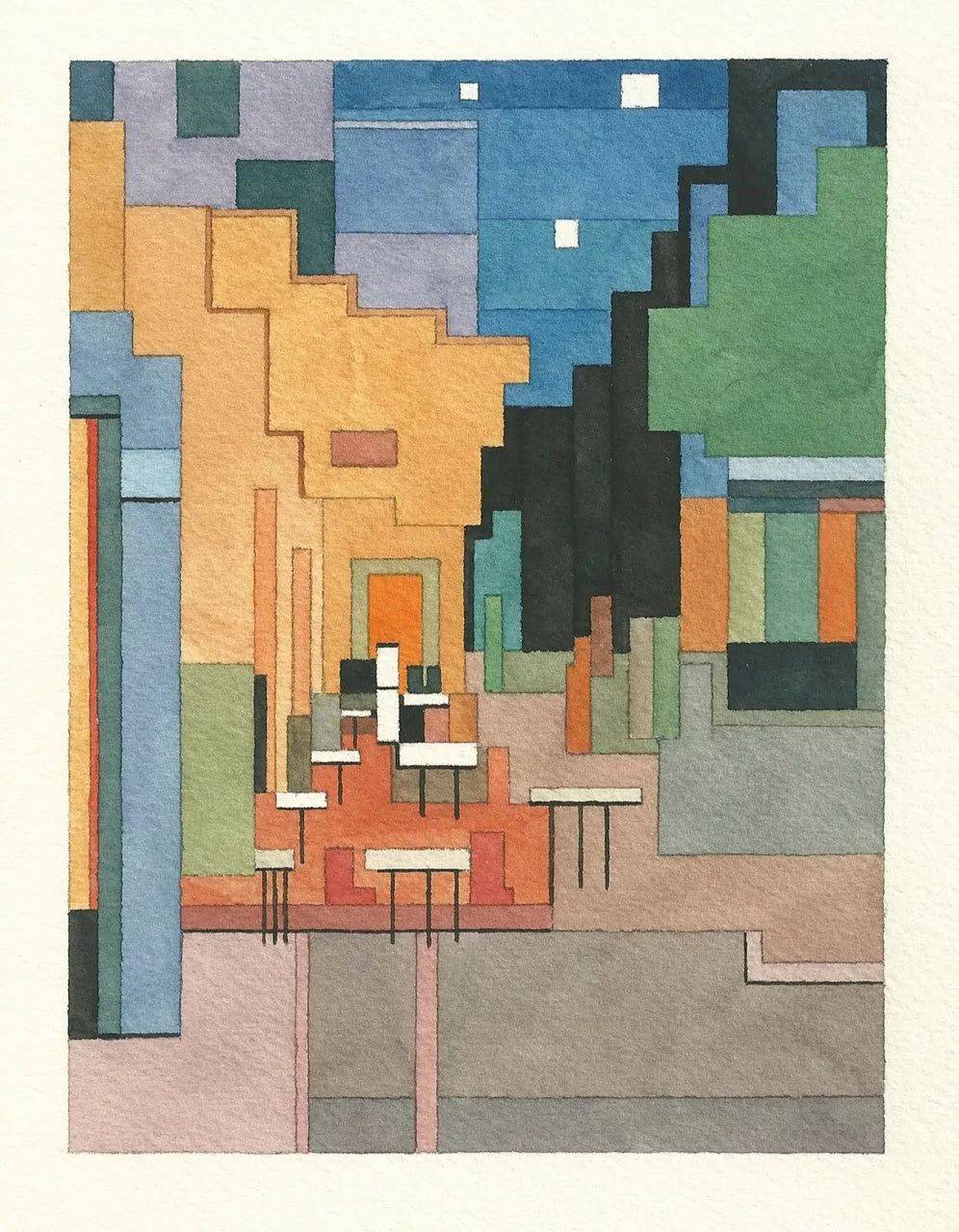 美国哥特式,格兰特·伍德(grant wood),1930▲ 夜游者,爱德华·霍普