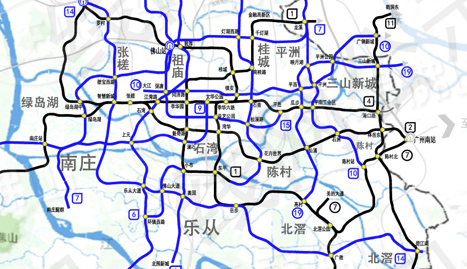 佛山官窑未来地铁规划图片