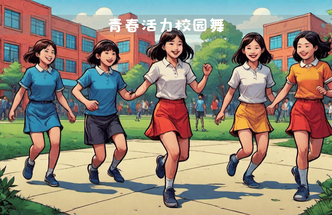 中学生课间操齐跳兔子舞,青春活力燃爆校园!