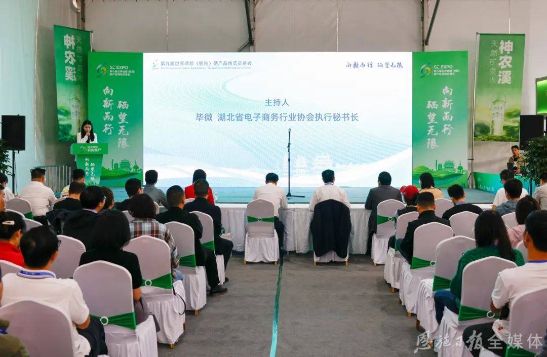 孔发阶在致辞时介绍了恩施的硒资源,硒产业及硒 电商发展情况,并诚挚