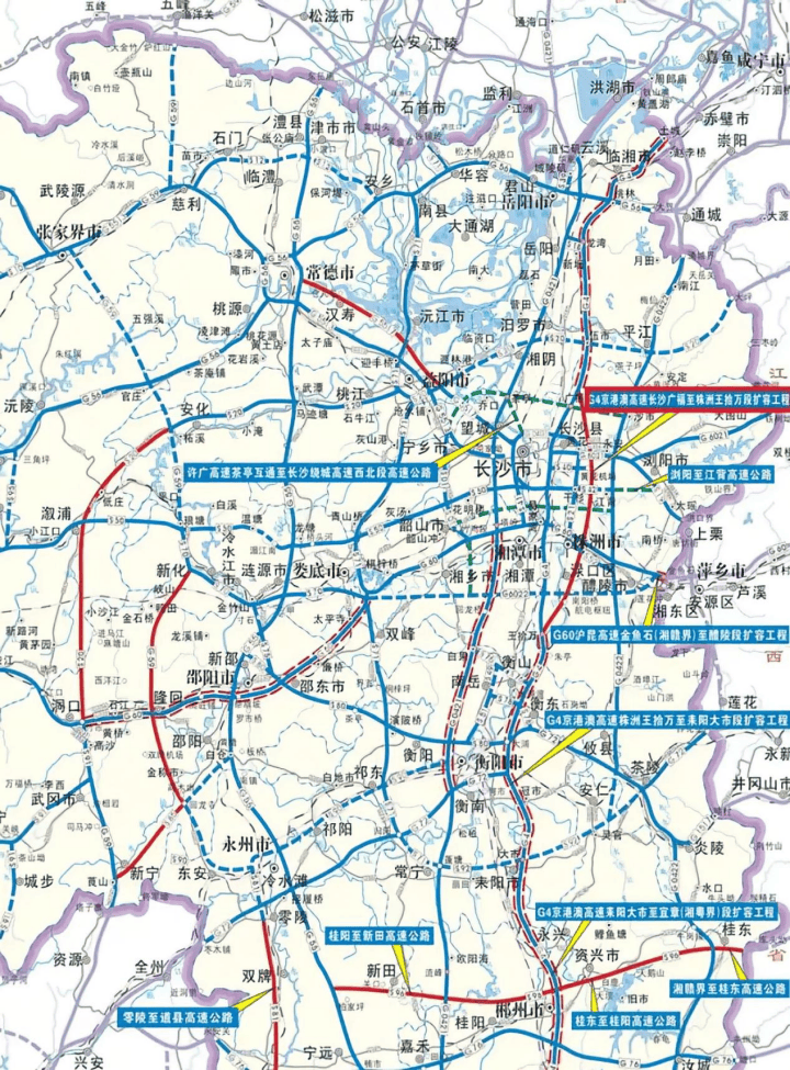 湖南未来高速公路规划图片