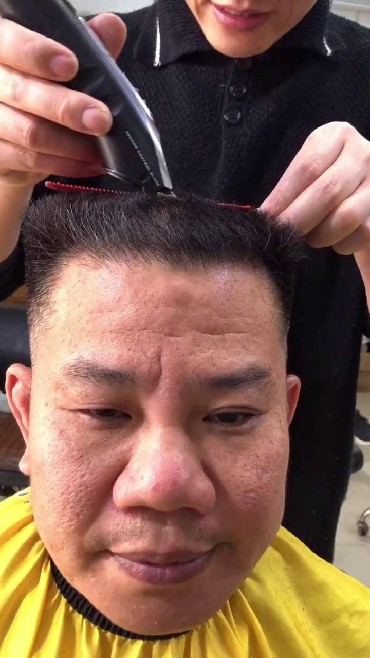平头顶部推剪教程 零基础 初学者 美发教程男士发型设计 美发