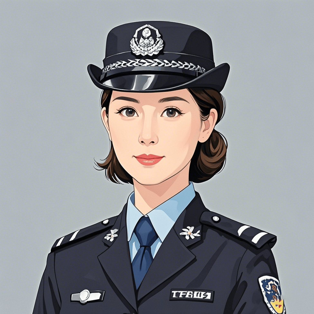 【职业头像】适合女警察用!