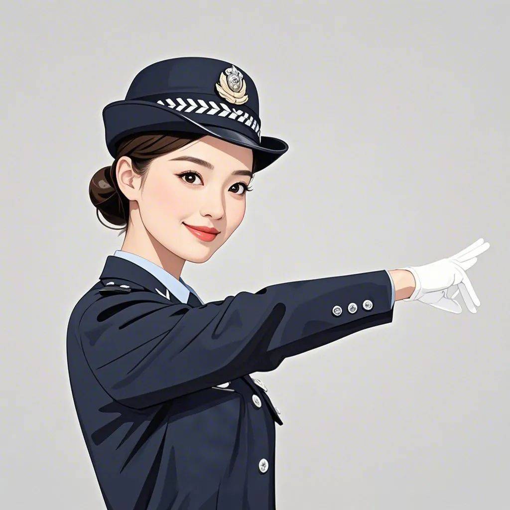 【职业头像】适合女警察用!
