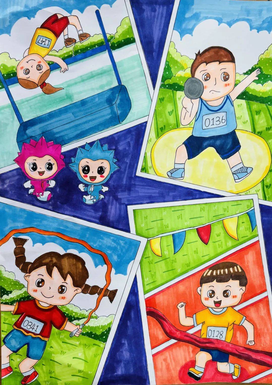 —记海盐县实验小学教育集团运动会现场写生创作活动