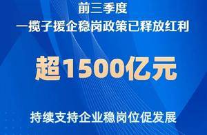 前三季度稳岗政策释放红利超1500亿元