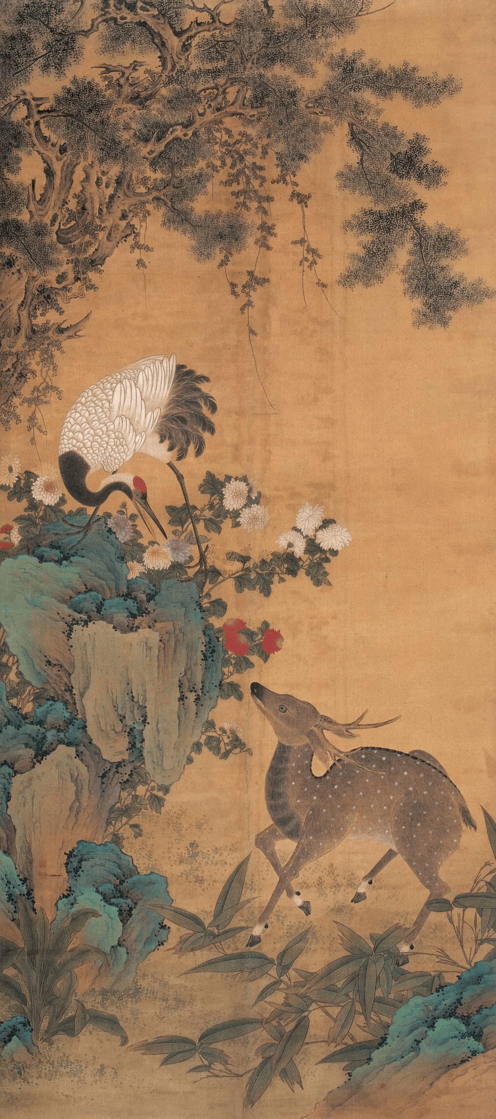 吴竹 鹤鹿同春沈铨 鹿鹤同春当代国画常年作品征稿1,投稿内容:*作者