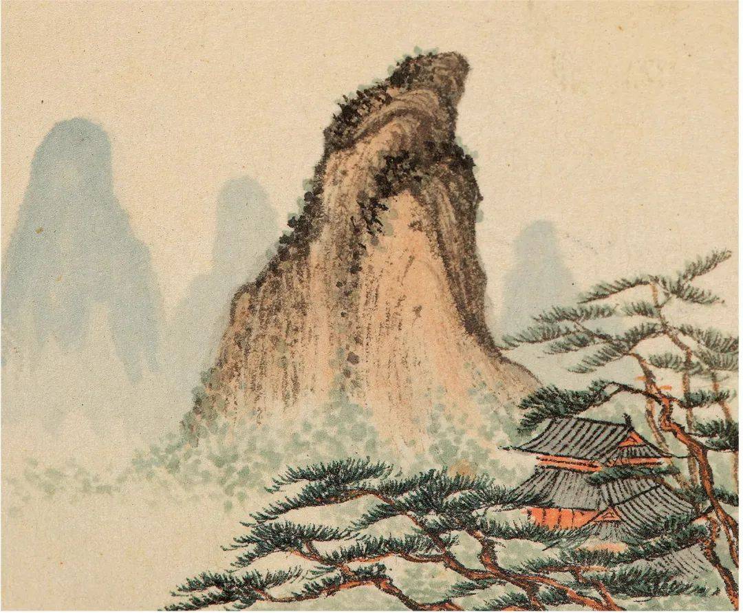 金廷标山水册,为皇帝御赏所作