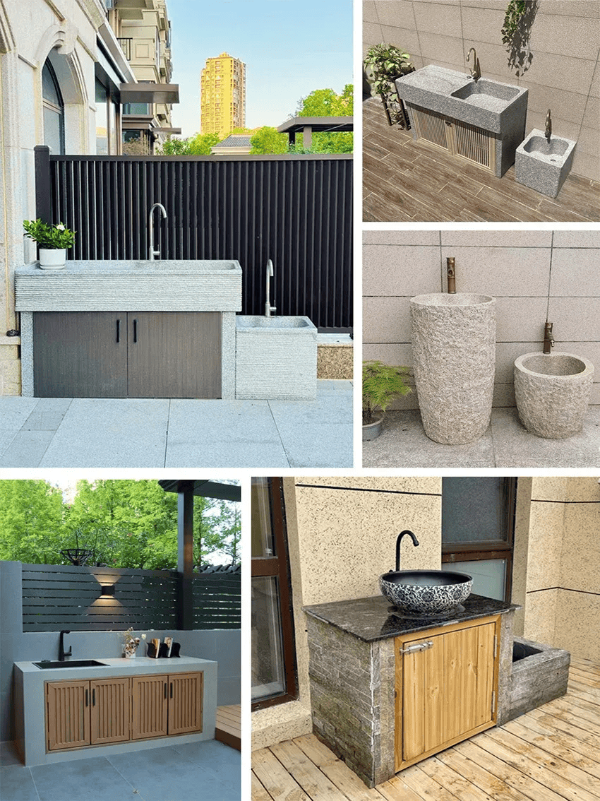 如果有个院子,一定要在院子里布置一个洗手台