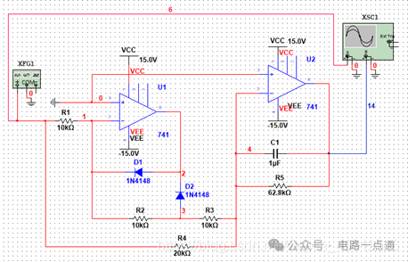 ua741运算放大器电路图图片