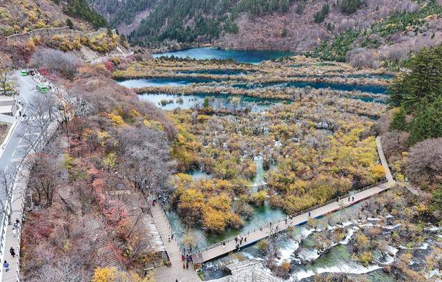 四川九寨沟景区“淡季不淡”