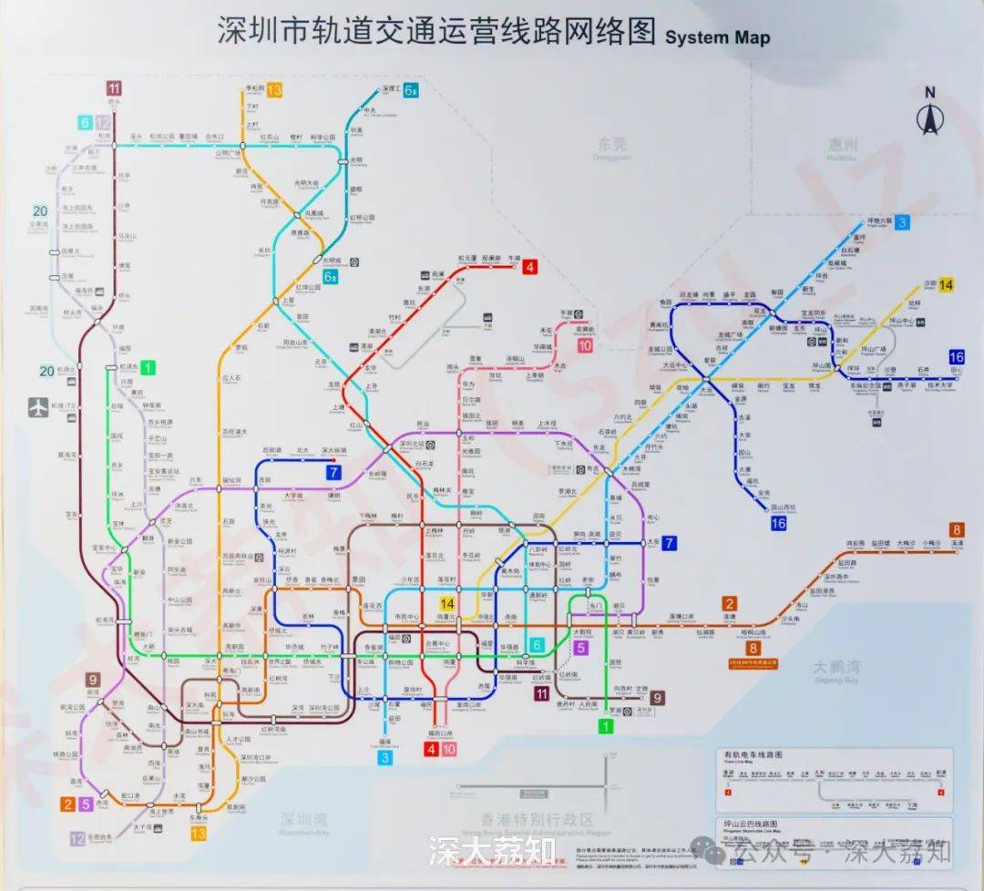 深圳城际轻轨线路图图片