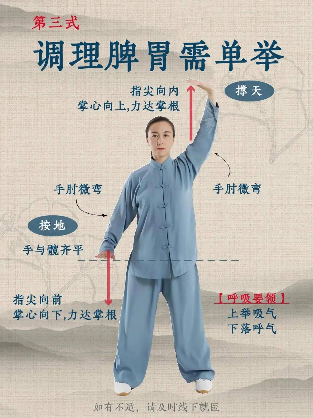 太极养生13功法教学(太极养生功十三式分解教学)