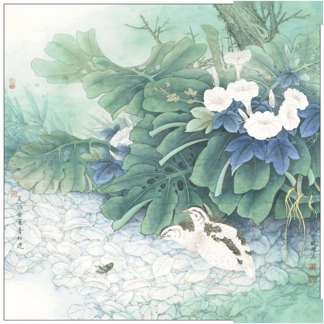 李晓明《安居乐业图》绘制步骤,你学会了吗?