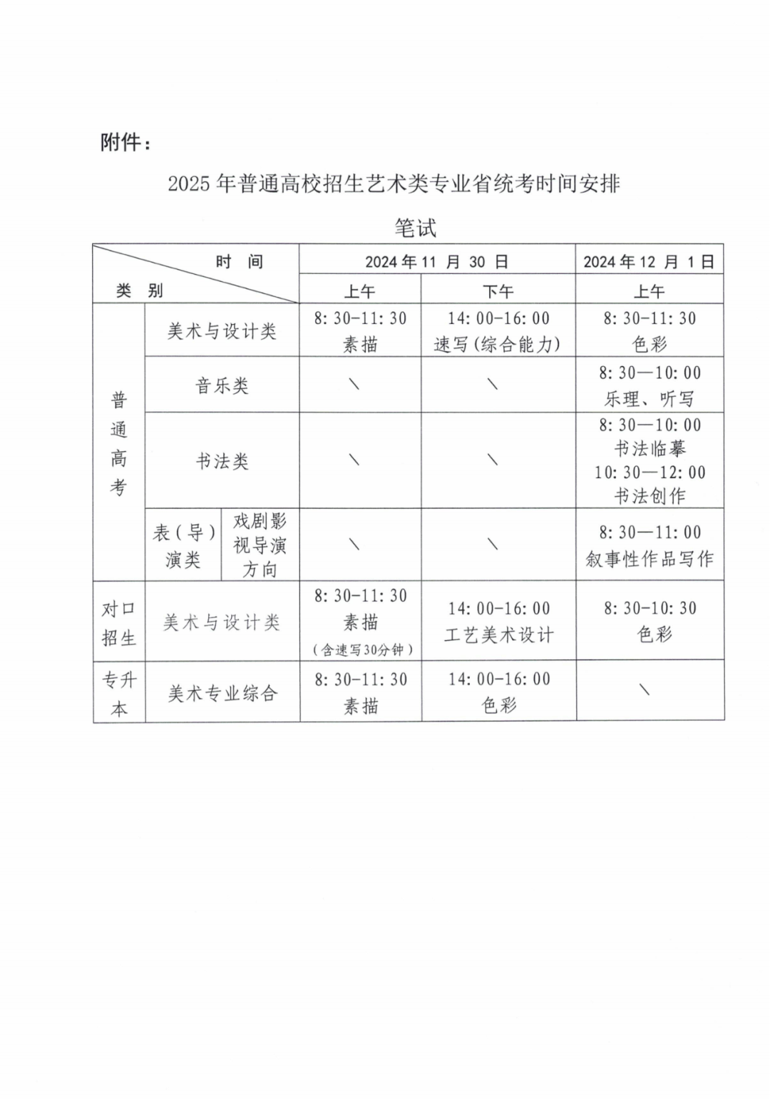 2025普通高校招生河南省艺术类专业省统考时间安排