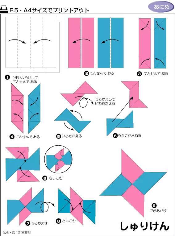 集中一边折的折法图片