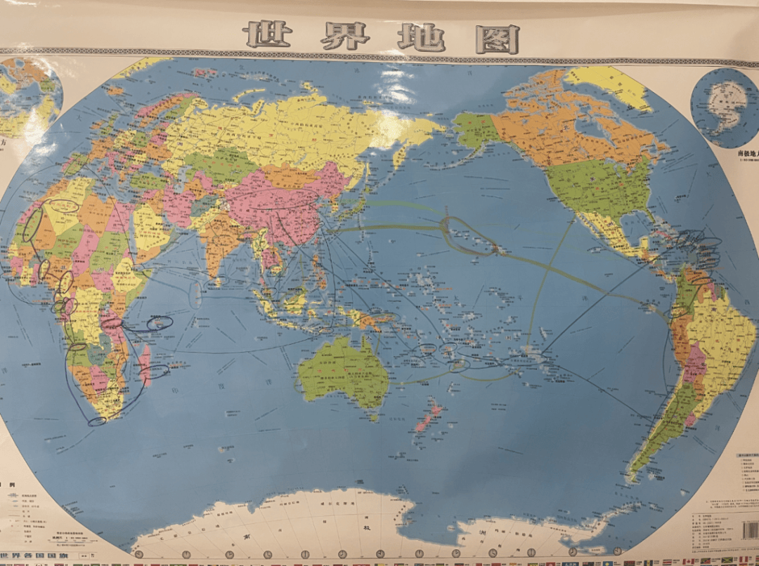 全球地图放大电子版图片