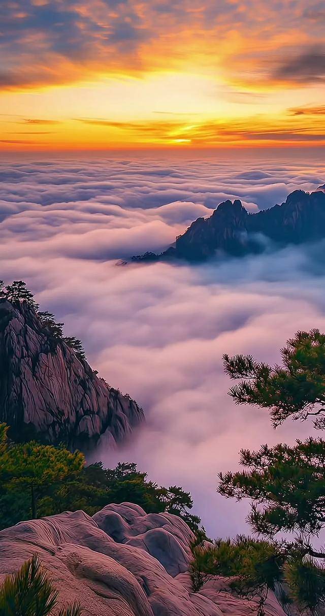 中国,安徽省的黄山