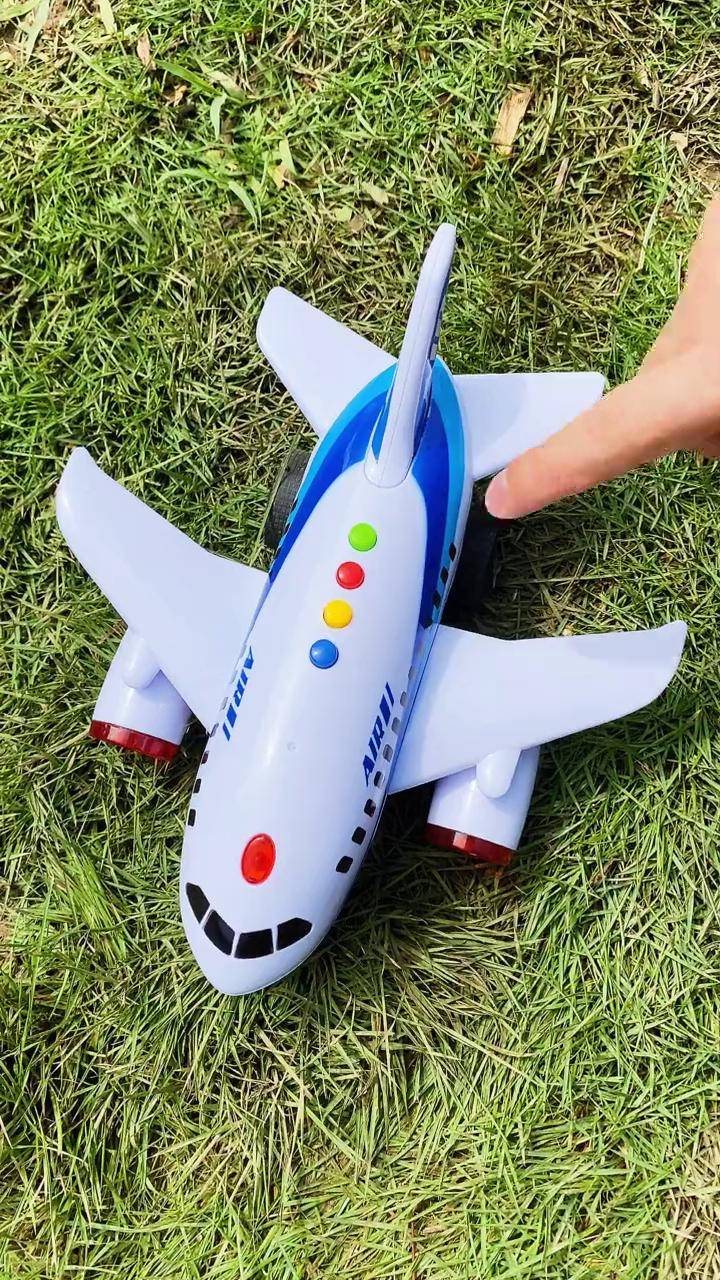 喜欢摔的小朋友,讲故事的声光音乐惯性飞机来喽玩具飞机玩具惯性车